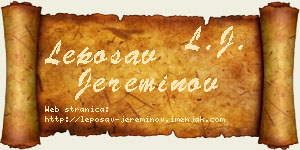 Leposav Jereminov vizit kartica